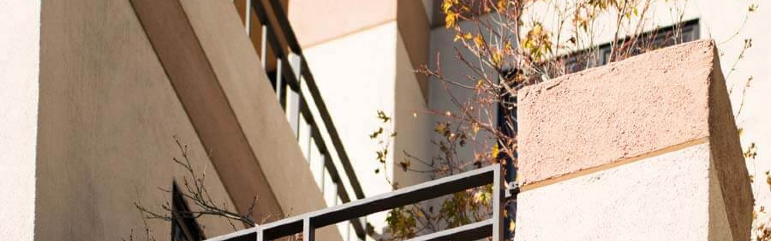 View of balcony and railing