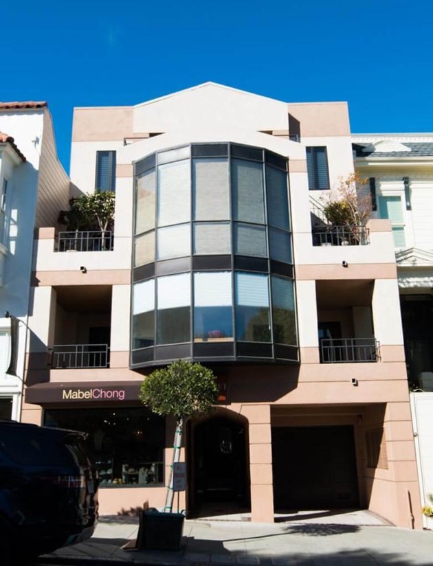 Front Entrance and Giant Window at 3240 Sacramento St, San Francisco, CA