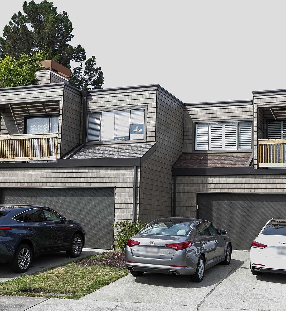 View of Summit Ridge Walnut Creek development with tree in behind