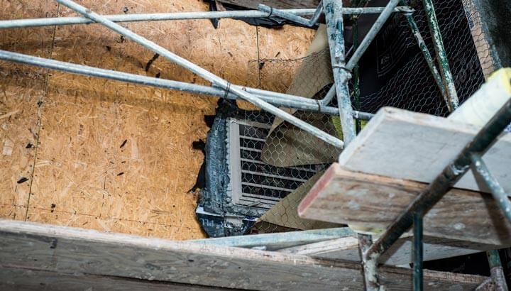 Exterior Scaffold and Repairs at Hampton Inn